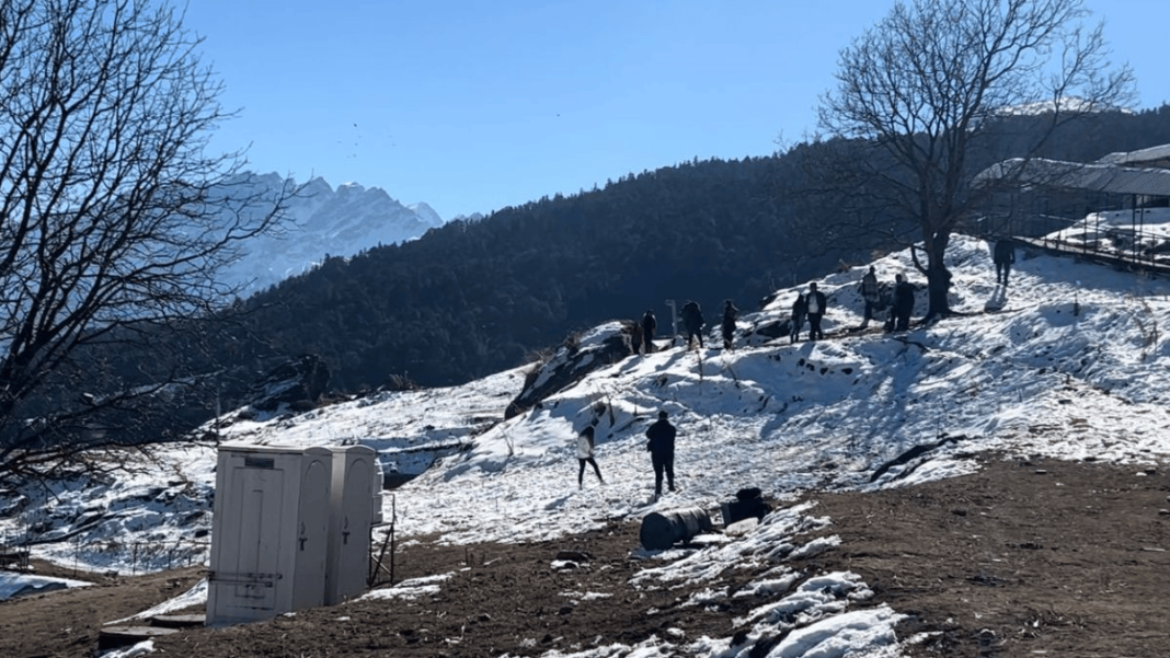 उत्तराखंड में बर्फबारी 2024