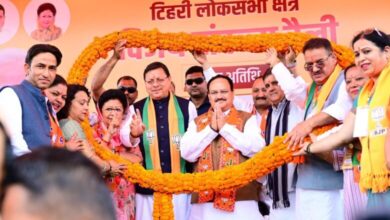 मुख्यमंत्री धामी एवं भाजपा के राष्ट्रीय अध्यक्ष जे.पी. नड्डा ने मसूरी में आयोजित विजय संकल्प रैली में किया प्रतिभाग