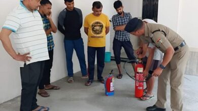 फायर सर्विस ने किया फायर रिस्क निरीक्षण