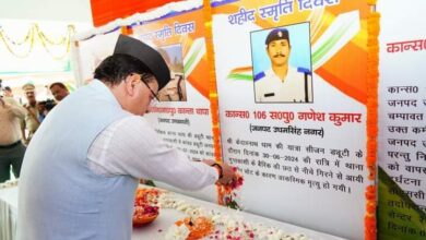 मुख्यमंत्री ने पुलिस स्मृति दिवस पर आयोजित कार्यक्रम में शहीद जवानों को दी श्रद्धांजलि