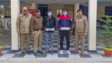पिस्टल व कारतूस सहित दो बदमाश गिरफ्तार
