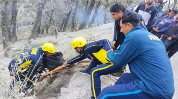 दुखद : कार खाई में गिरी पिता—पुत्र की मौत दुखद : कार खाई में गिरी पिता—पुत्र की मौत